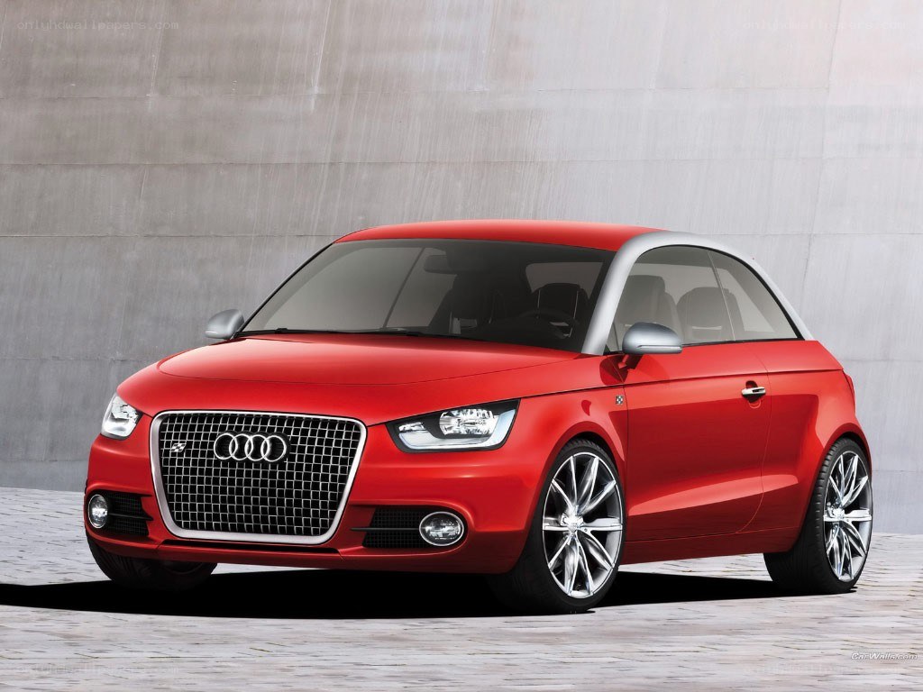 Red Audi A1 Concept Car