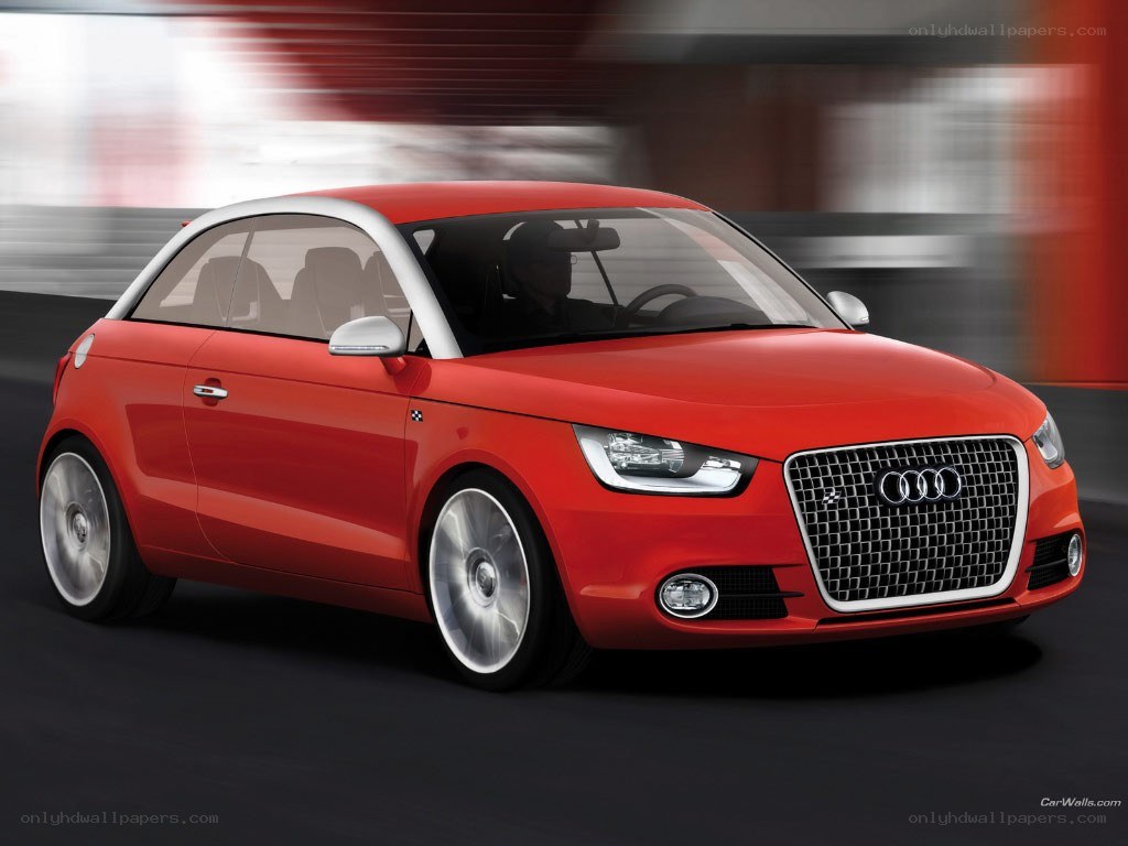 Red Audi A1 Concept Car