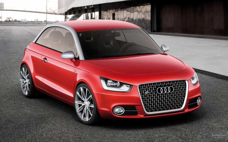 Red Audi A1 Concept car