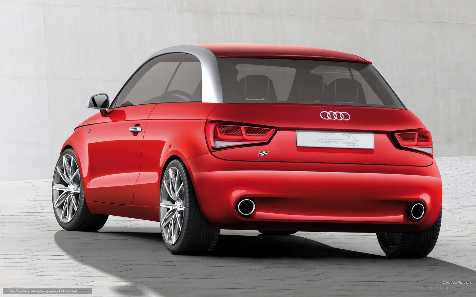 Red Audi A1 Concept Car