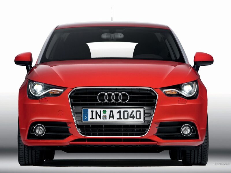 red audi a1 front view