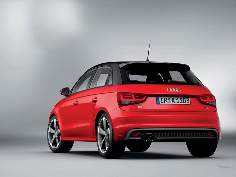 red audi a1 hatchback