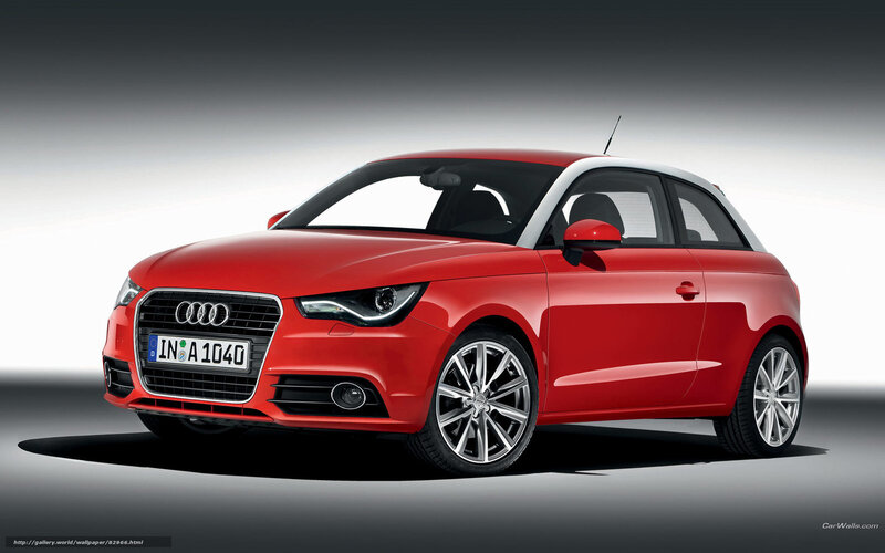 Red Audi A1 Hatchback — Dramatic, Photograph, Car