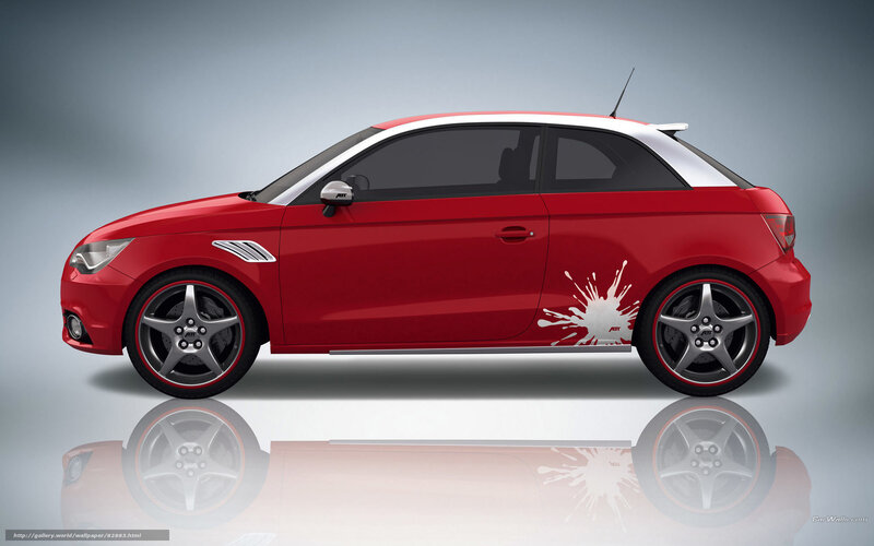 Red Audi A1 hatchback