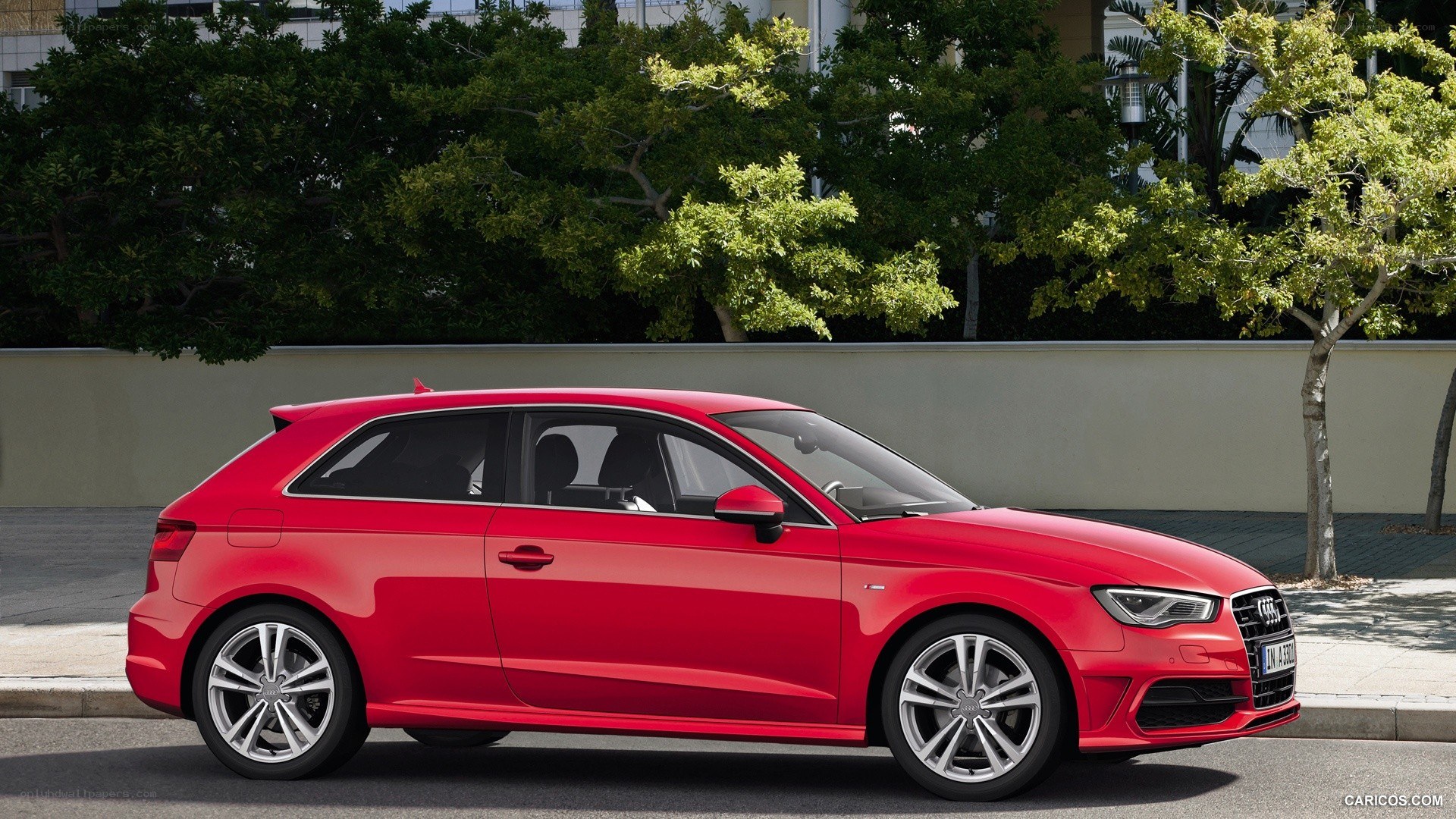 red audi a3 hatchback