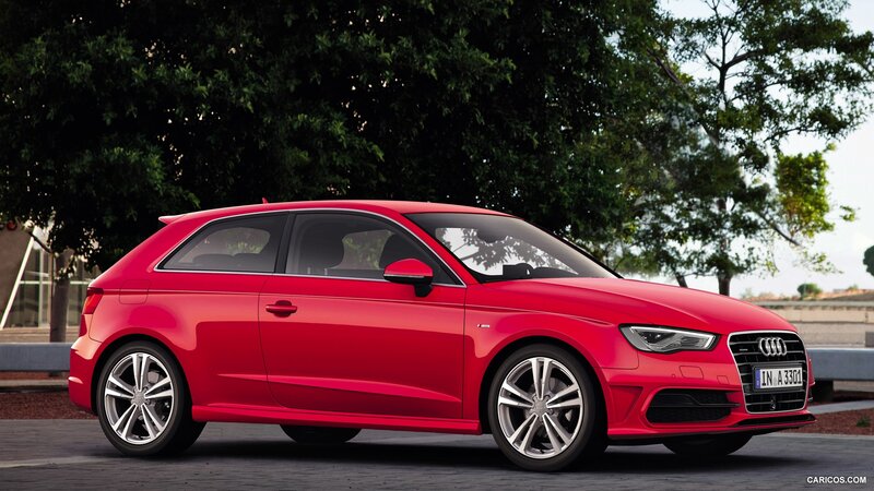 Red Audi A3 Hatchback — Calm, Afternoon