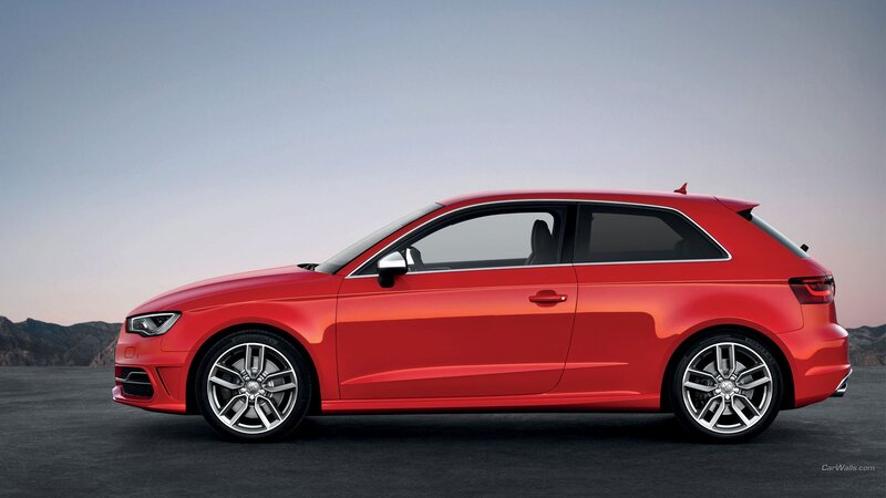 Red Audi A3 Hatchback — Dramatic