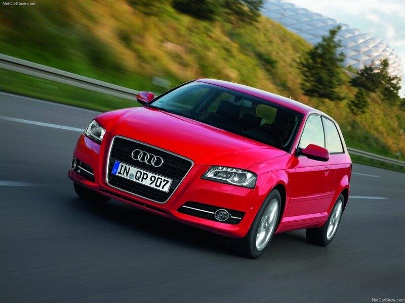 Red Audi A3 Hatchback — Dynamic