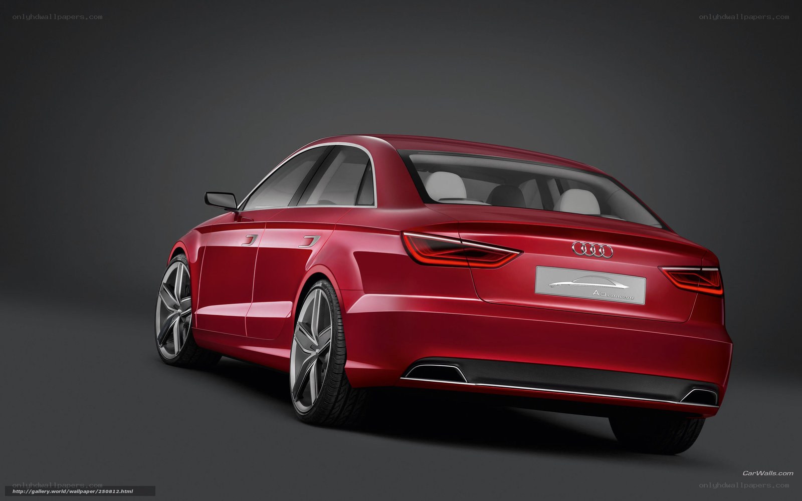Red Audi A3 Sedan Concept