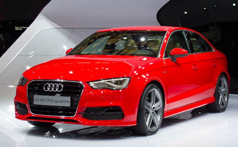 Red Audi A3 Sedan
