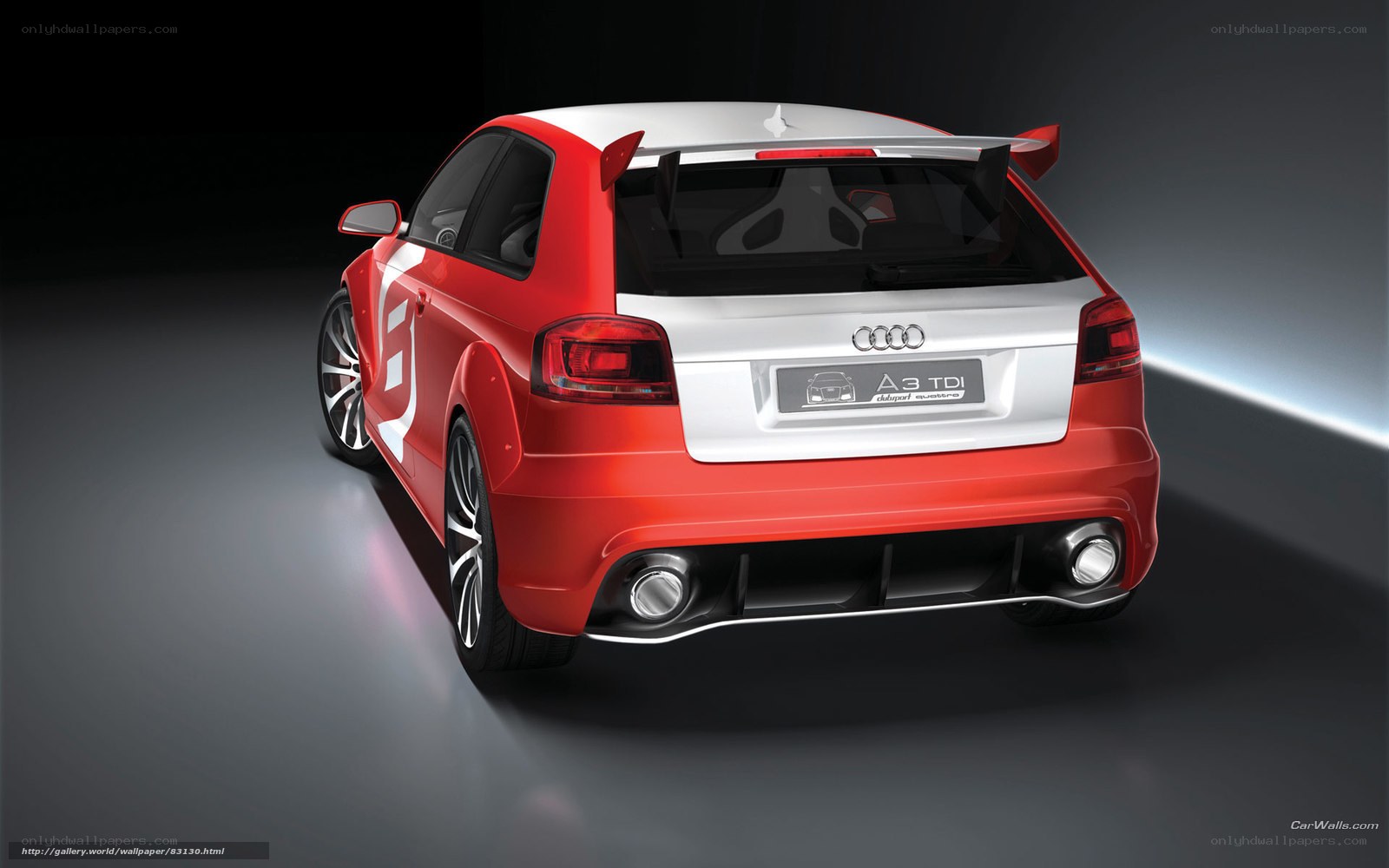 Red Audi A3 TDI Concept
