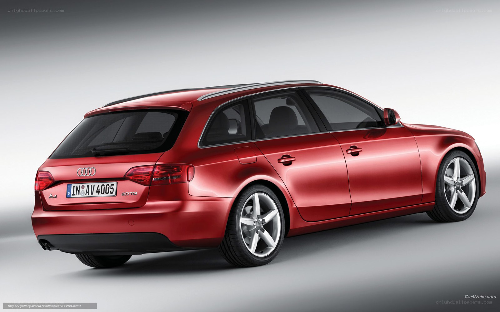 red audi a4 avant