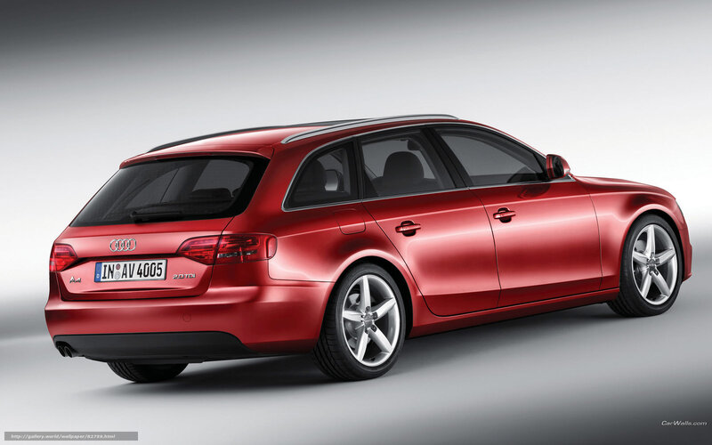 Red Audi A4 Avant — Neutral