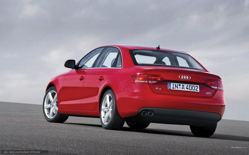 red audi a4 sedan