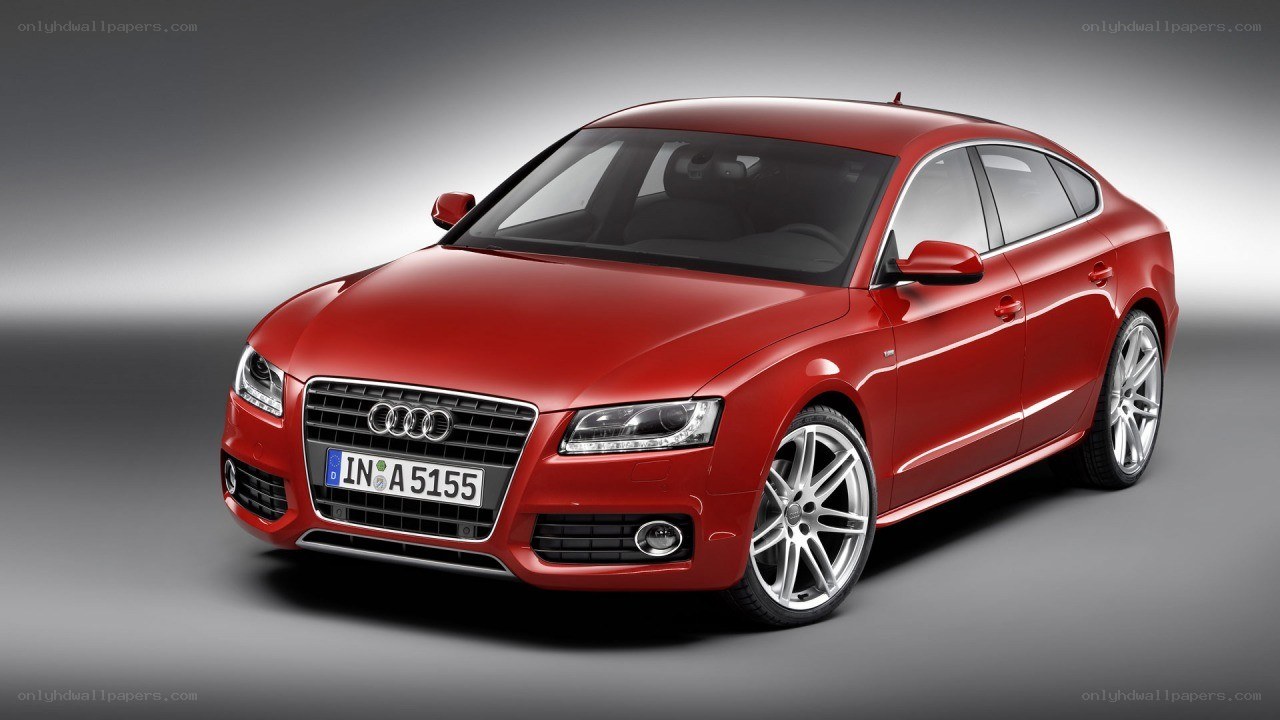 Red Audi A5 Sportback