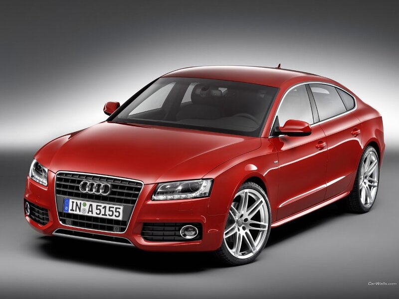 Red Audi A5 Sportback