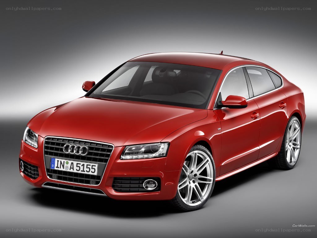 Red Audi A5 Sportback