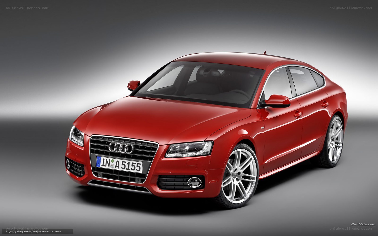 Red Audi A5 Sportback