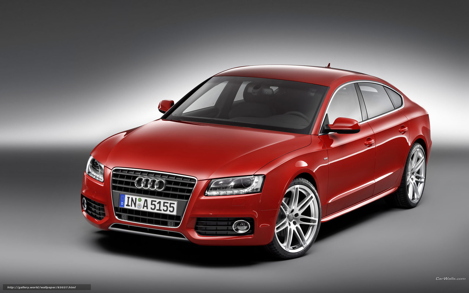 Red Audi A5 Sportback