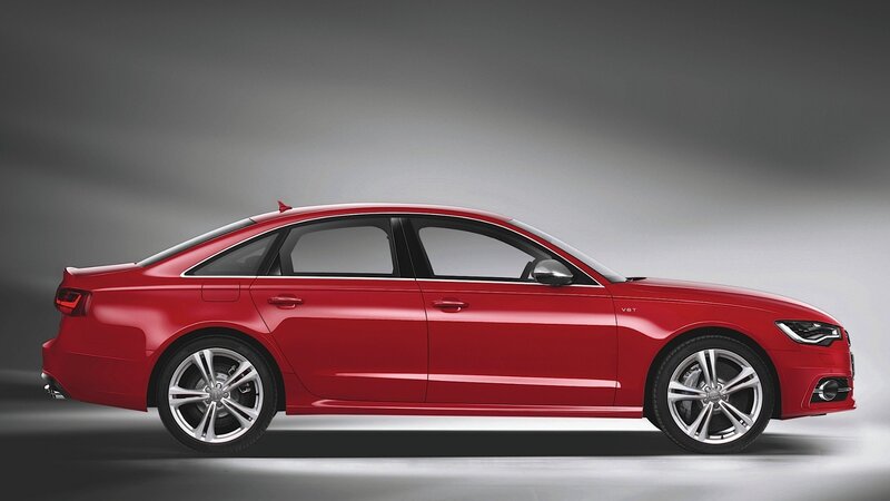 red audi a6 sedan