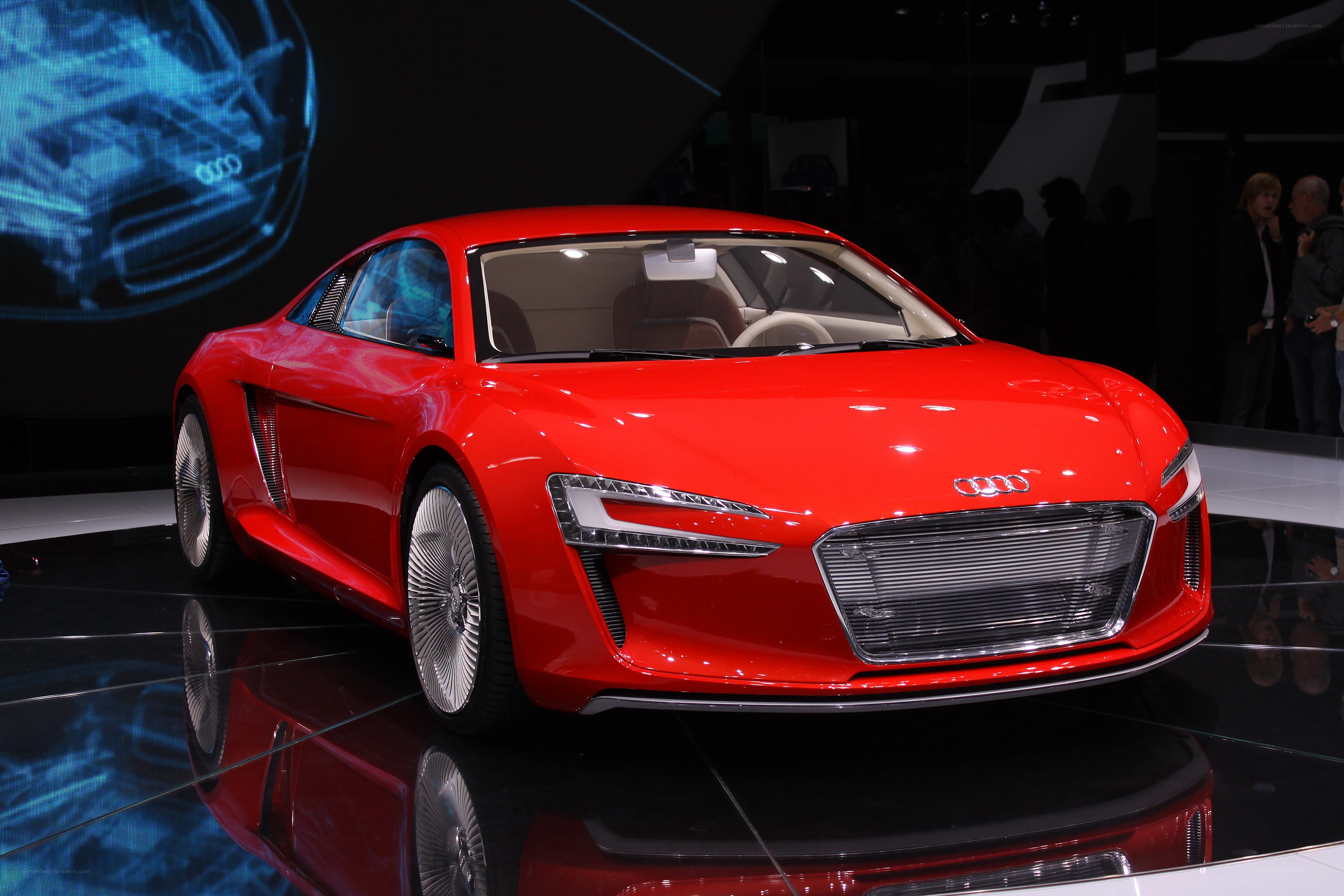 Red Audi concept car
