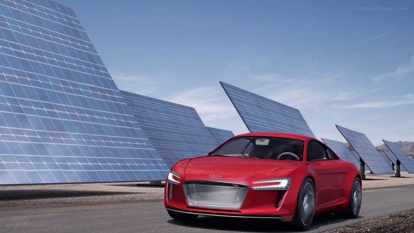 Red Audi concept car