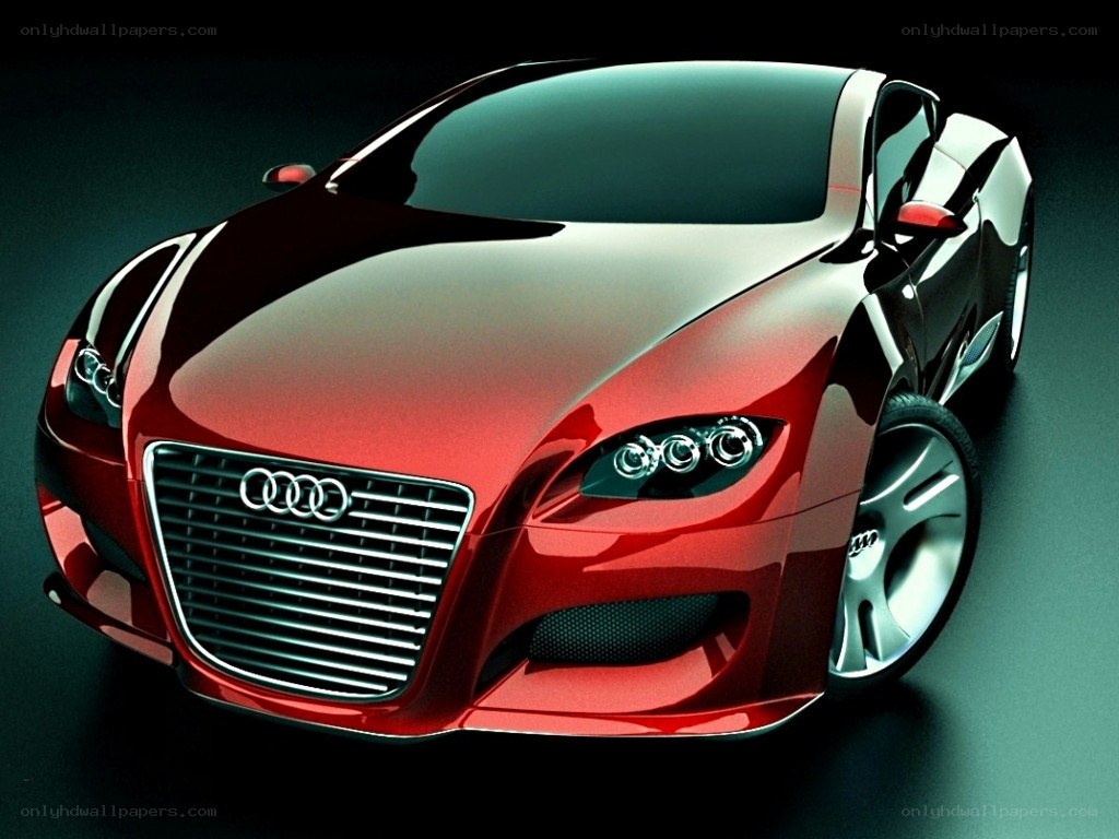 Red Audi concept car