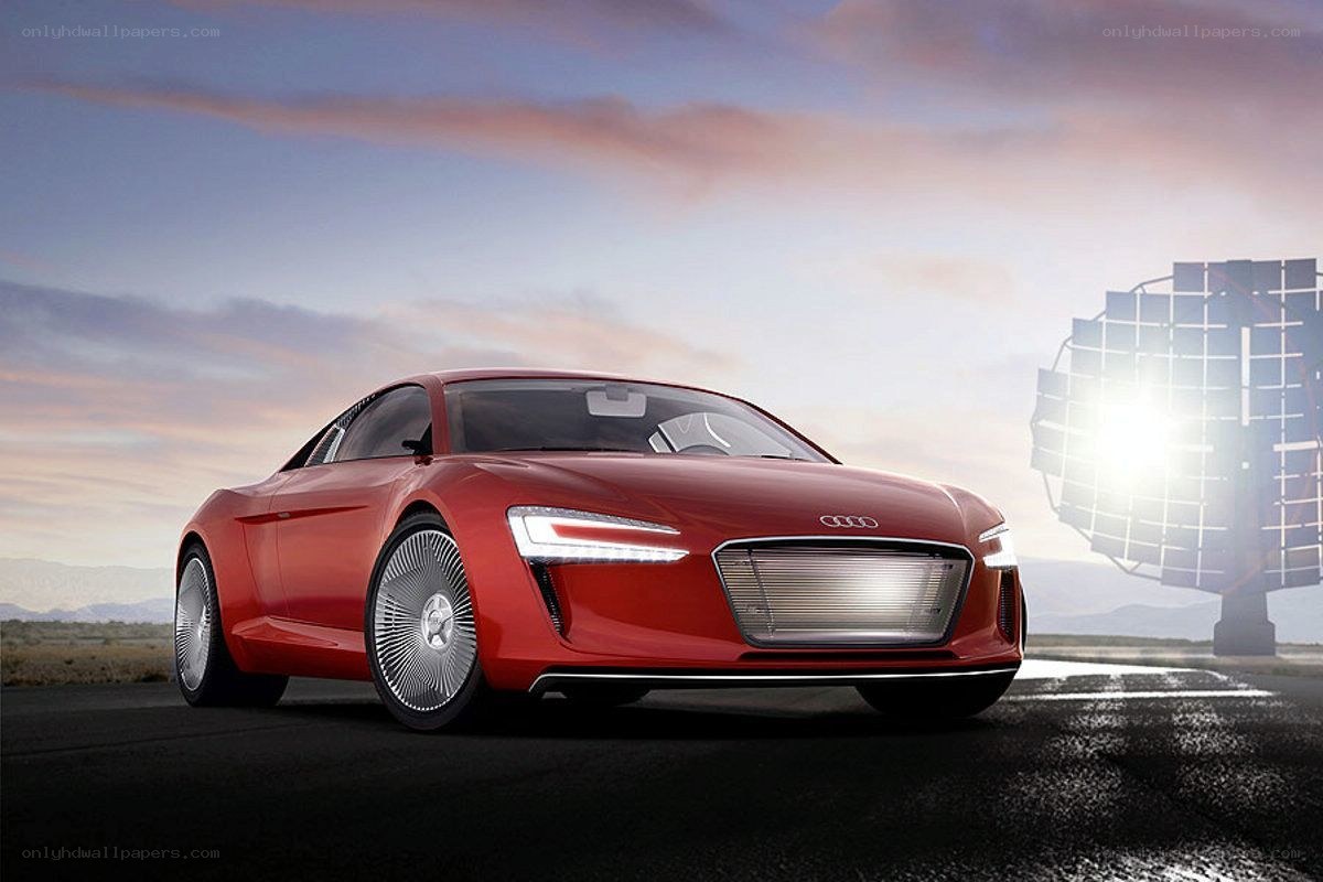 Red Audi concept car