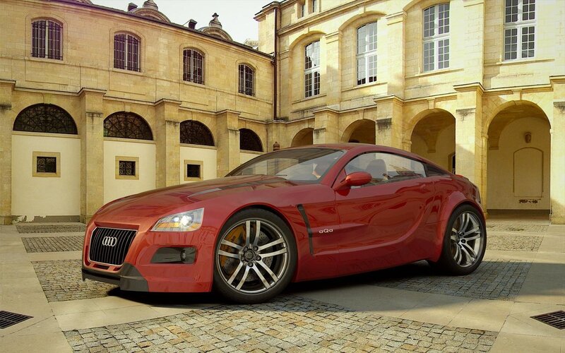 Red Audi Concept Car — Calm