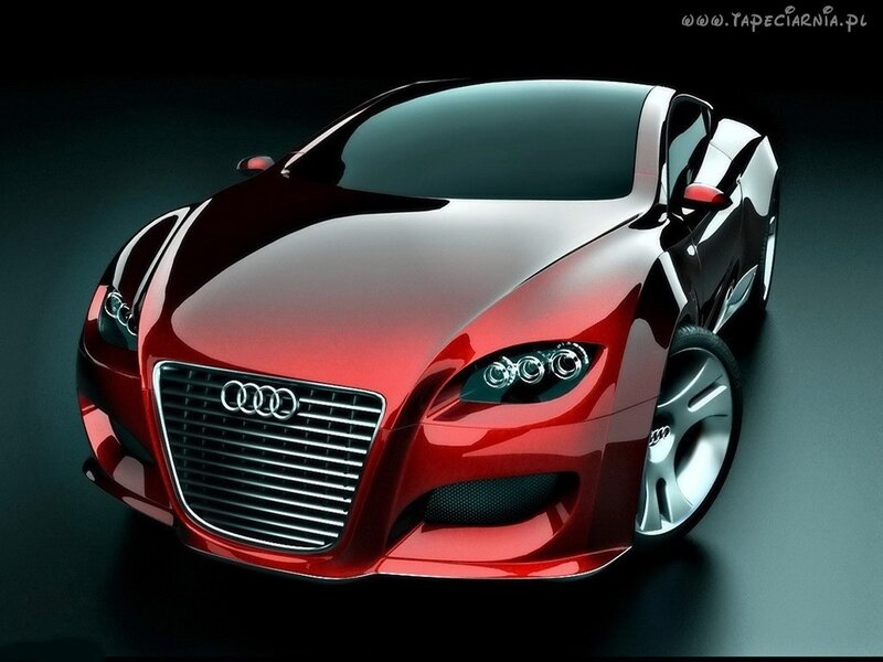 Red Audi Concept Car — Dramatic, 3d Render