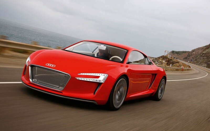 Red Audi Concept Car — Dynamic