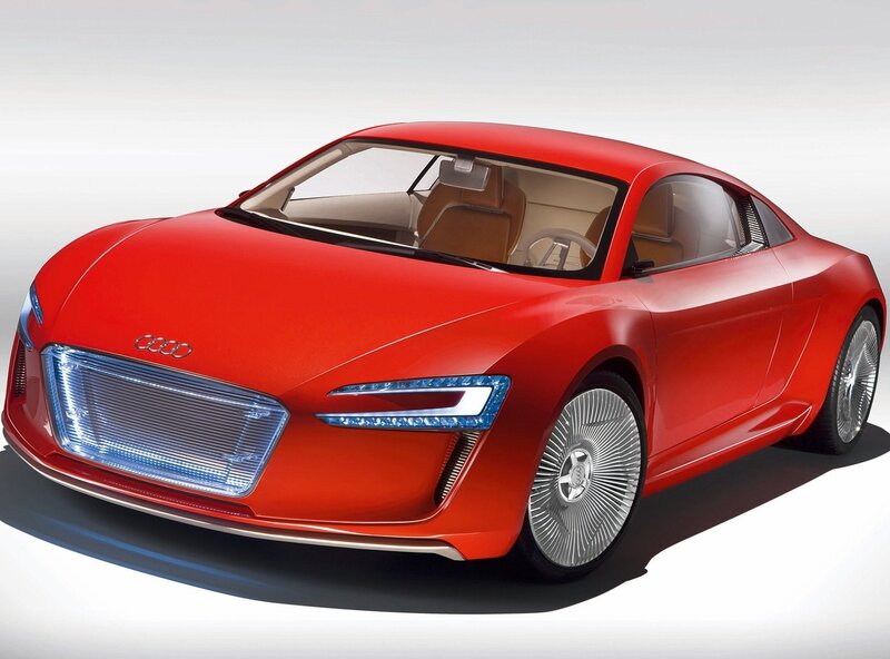 Red Audi Concept Car — Modern, 3d Render, Wheel