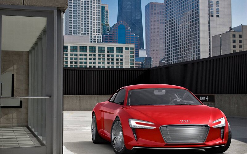 Red Audi Concept Car — Modern