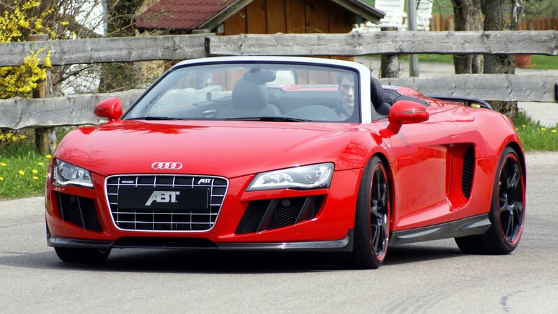 Red Audi Convertible