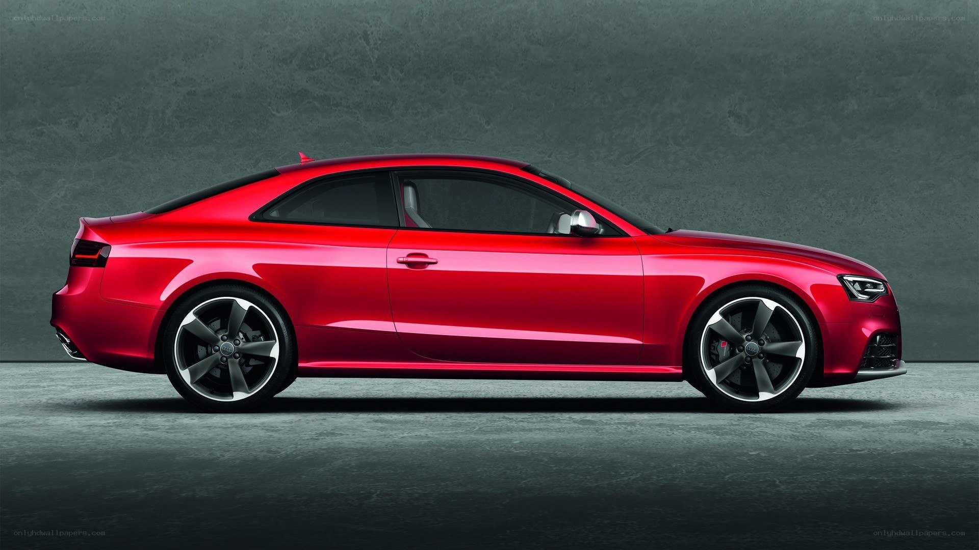 Red Audi coupe car