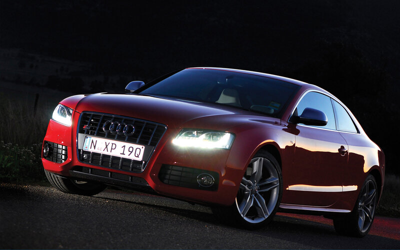 Red Audi Coupe