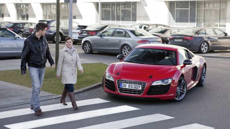 Red Audi E-tron Car — Calm