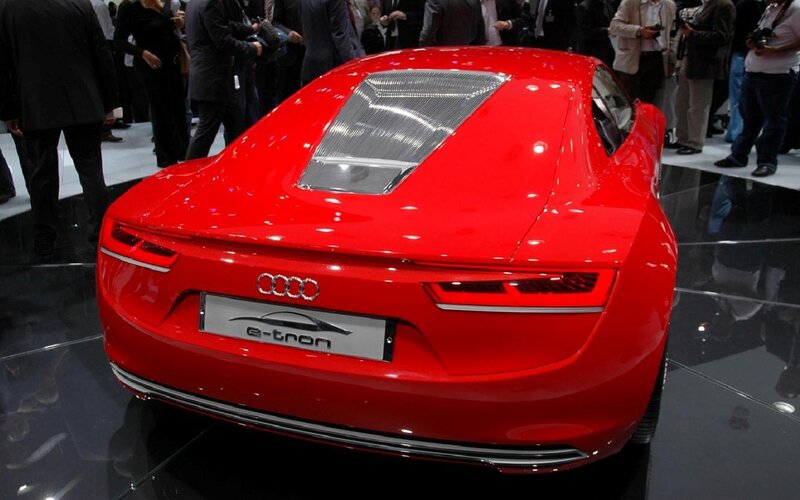 Red Audi E-tron Car — Neutral