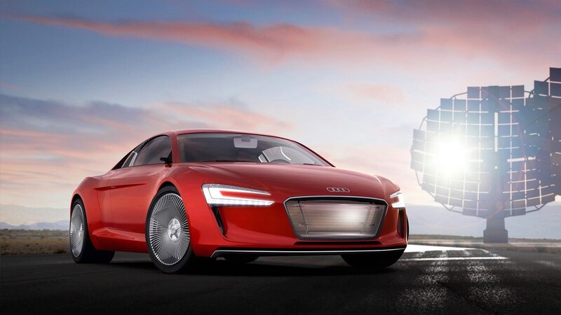 Red Audi e-tron Concept