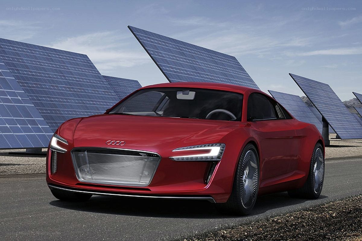 Red Audi e-tron Concept