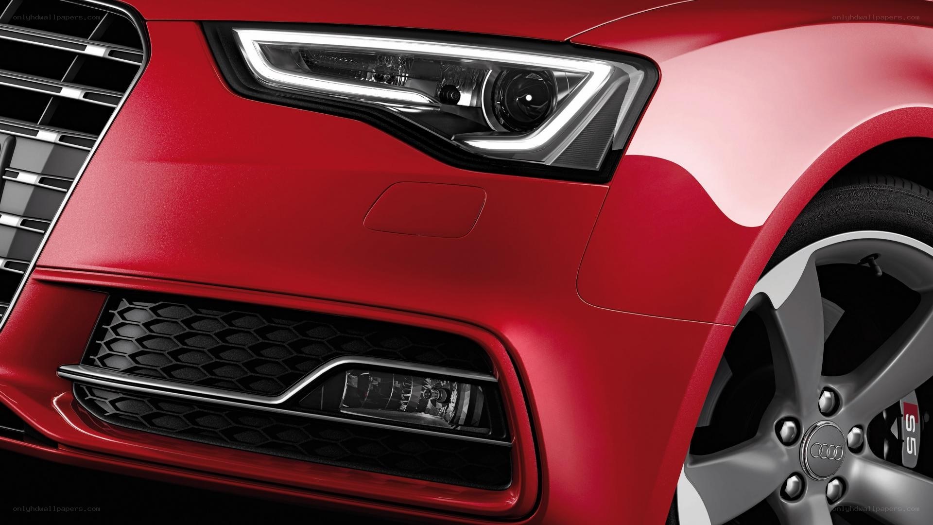 red audi front view