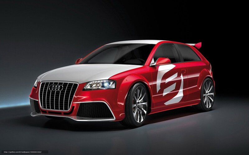 Red Audi Hatchback