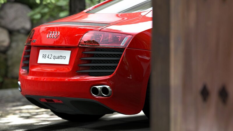 Red Audi R8 Car — Calm