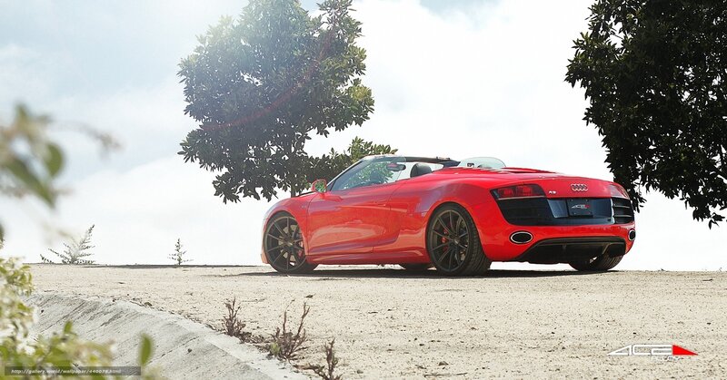 Red Audi R8 Convertible — Serene