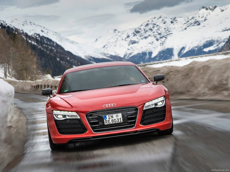 Red Audi R8 E-tron