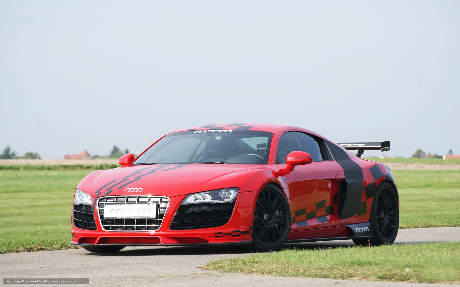 red audi r8 race car