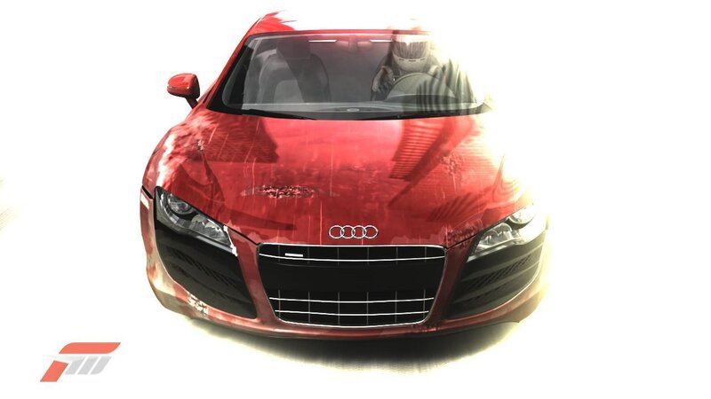 Red Audi R8 sports car