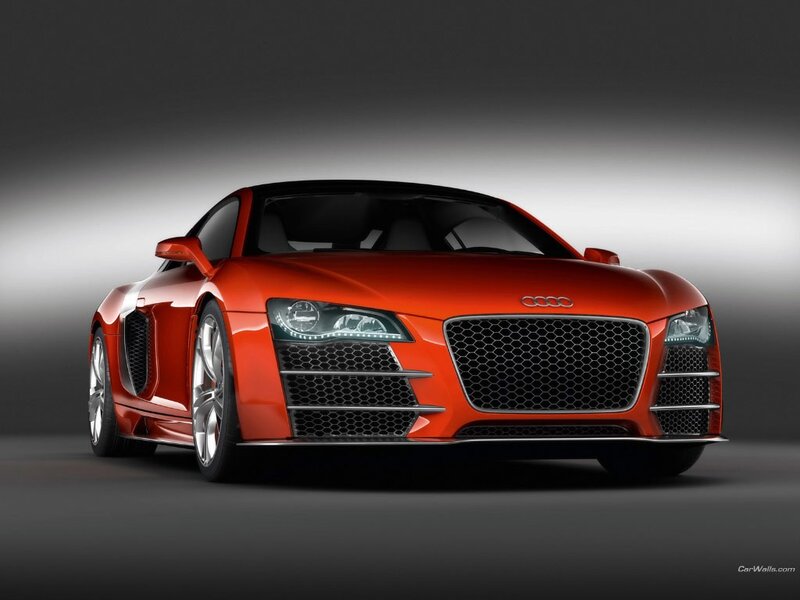 Red Audi R8 sports car