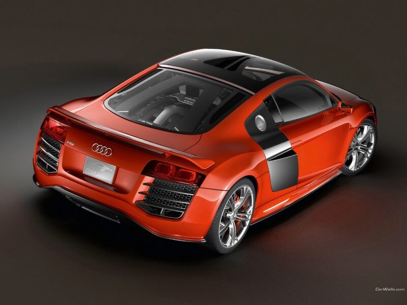 Red Audi R8 sports car
