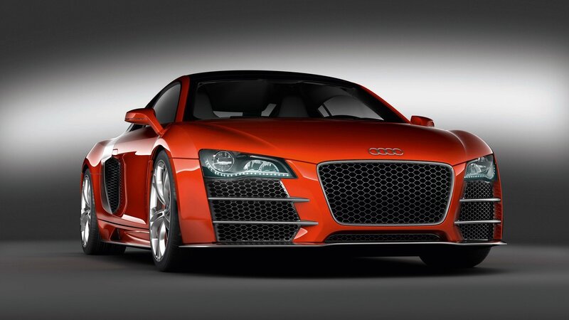 Red Audi R8 sports car